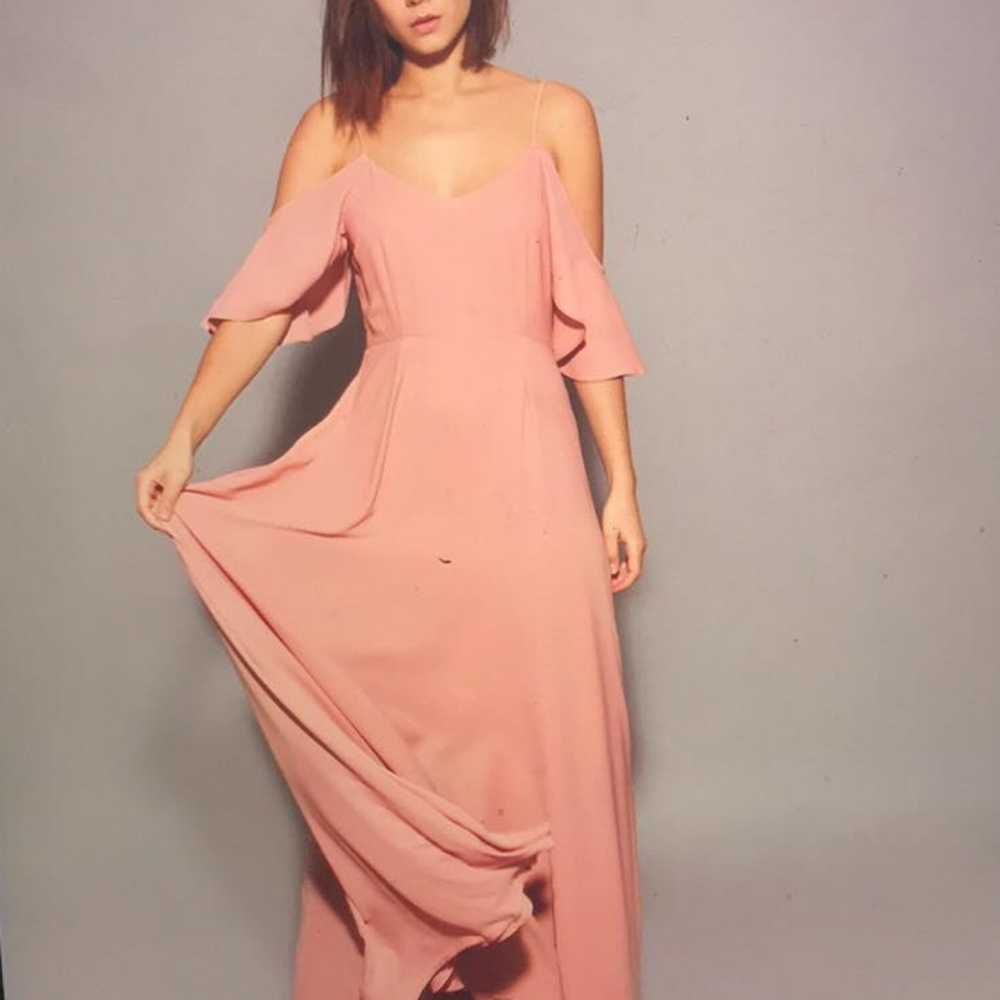 Rewritten Bridesmaid/Prom Dress w Flutter Sleeves